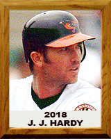 JJ Hardy player worn jersey patch baseball card (Milwaukee Brewers) 2007  Upper Deck Masterpieces Canvas #CCJH